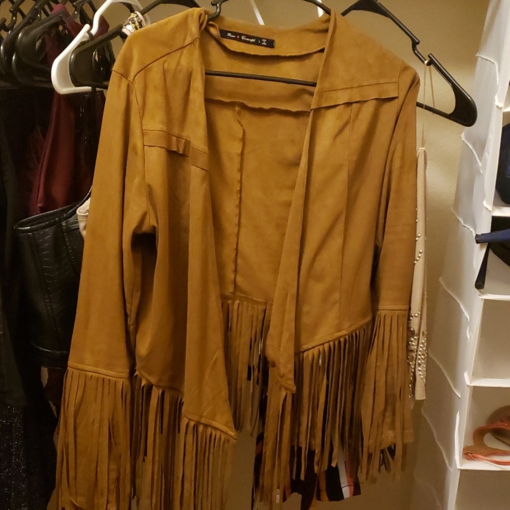 Roma concept jacket with fringes